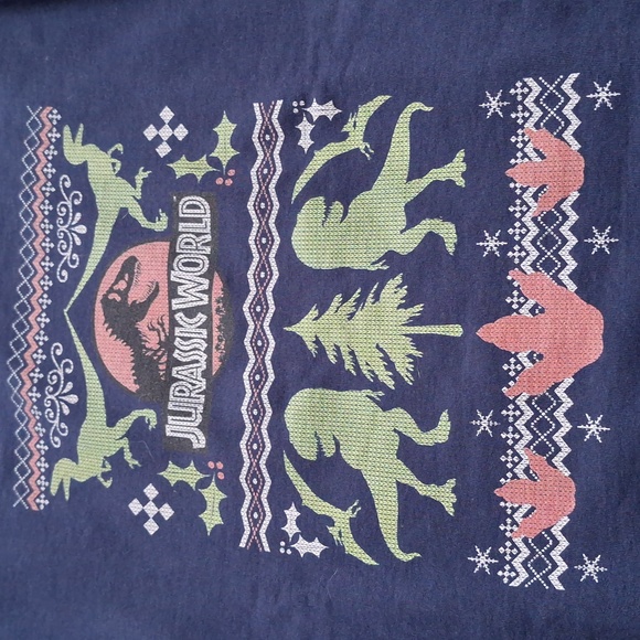 Jurassic World Holiday Sweatshirt EUC size lg - Picture 4 of 7